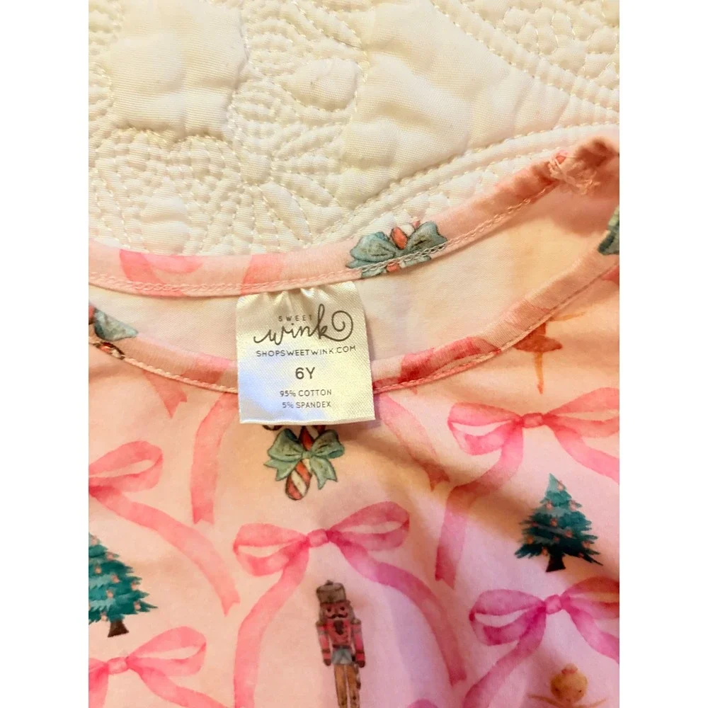 Sweet Wink Little Girl's Long Sleeve Nutcracker Trellis Tutu Tress Size 6Y